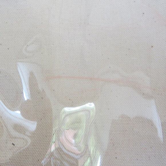 *MUST BUNDLE* Longaberger Canvas & Denim Tote Travel Bag with Keychain - Picture 8 of 9